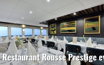 Restaurant Rousse Prestige evening set-up
