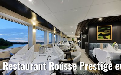 Restaurant Rousse Prestige evening set-up