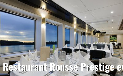 Restaurant Rousse Prestige evening set-up