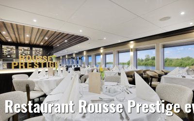 Restaurant Rousse Prestige evening set-up