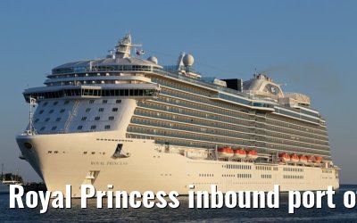 Royal Princess inbound port of Warnemuende 06.06.2014