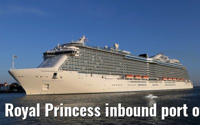 Royal Princess inbound port of Warnemuende 06.06.2014