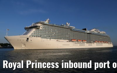 Royal Princess inbound port of Warnemuende 06.06.2014