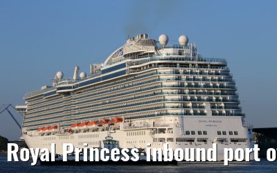 Royal Princess inbound port of Warnemuende 06.06.2014