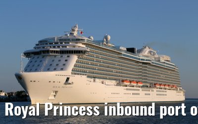 Royal Princess inbound port of Warnemuende 06.06.2014