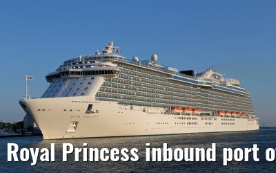 Royal Princess inbound port of Warnemuende 06.06.2014