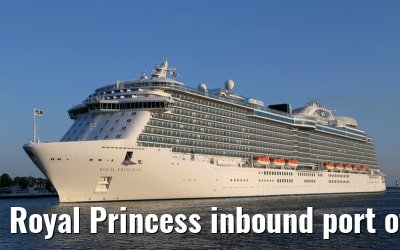 Royal Princess inbound port of Warnemuende 06.06.2014