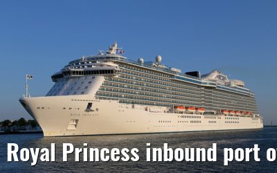 Royal Princess inbound port of Warnemuende 06.06.2014