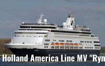 Holland America Line MV "Ryndam" departing Rotterdam, 16. April 2012