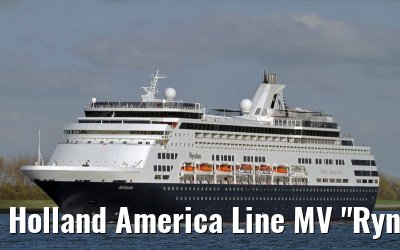 Holland America Line MV "Ryndam" departing Rotterdam, 16. April 2012