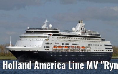 Holland America Line MV "Ryndam" departing Rotterdam, 16. April 2012