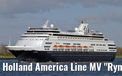 Holland America Line MV "Ryndam" departing Rotterdam, 16. April 2012