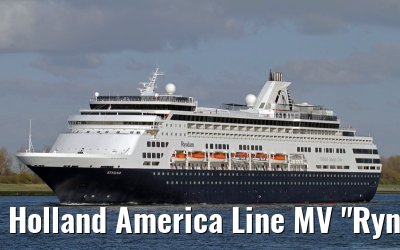 Holland America Line MV "Ryndam" departing Rotterdam, 16. April 2012