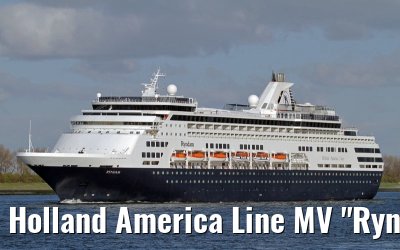 Holland America Line MV "Ryndam" departing Rotterdam, 16. April 2012