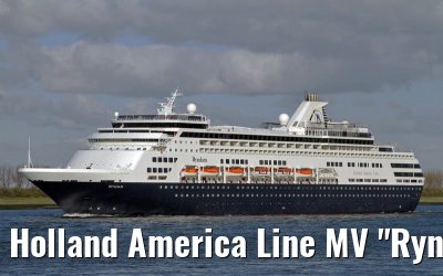 Holland America Line MV "Ryndam" departing Rotterdam, 16. April 2012