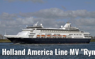 Holland America Line MV "Ryndam" departing Rotterdam, 16. April 2012