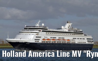 Holland America Line MV "Ryndam" departing Rotterdam, 16. April 2012