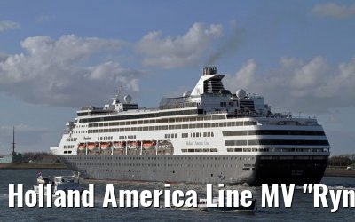 Holland America Line MV "Ryndam" departing Rotterdam, 16. April 2012