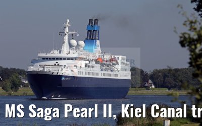 MS Saga Pearl II, Kiel Canal transit, 26.08.2016