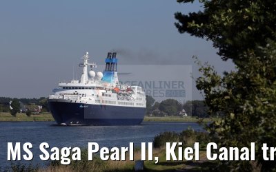 MS Saga Pearl II, Kiel Canal transit, 26.08.2016