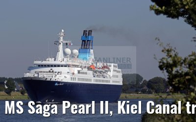 MS Saga Pearl II, Kiel Canal transit, 26.08.2016