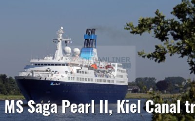 MS Saga Pearl II, Kiel Canal transit, 26.08.2016