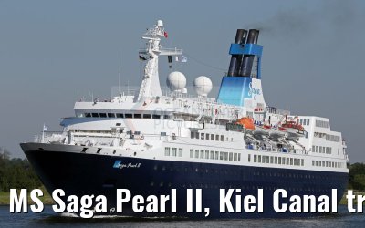 MS Saga Pearl II, Kiel Canal transit, 26.08.2016