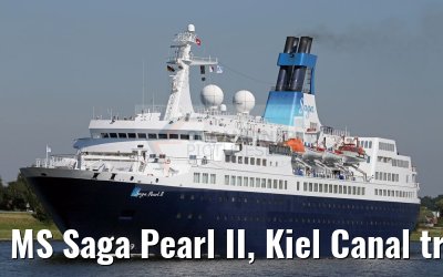 MS Saga Pearl II, Kiel Canal transit, 26.08.2016