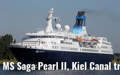 MS Saga Pearl II, Kiel Canal transit, 26.08.2016