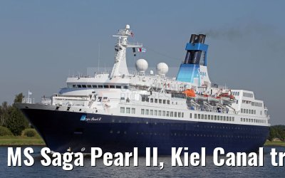 MS Saga Pearl II, Kiel Canal transit, 26.08.2016