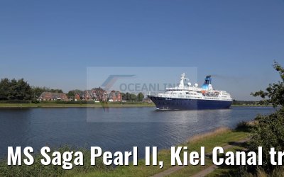 MS Saga Pearl II, Kiel Canal transit, 26.08.2016