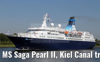 MS Saga Pearl II, Kiel Canal transit, 26.08.2016