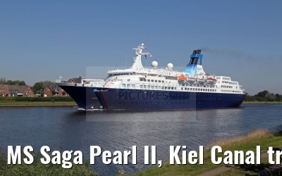 MS Saga Pearl II, Kiel Canal transit, 26.08.2016