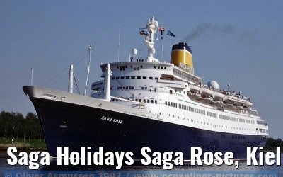 Saga Holidays Saga Rose, Kiel Canal 05. June 1997