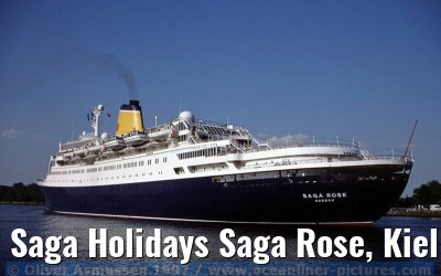 Saga Holidays Saga Rose, Kiel Canal 05. June 1997