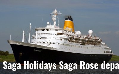 Saga Holidays Saga Rose departing Amsterdam, 25. July 2007