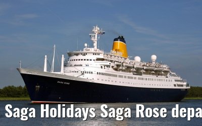Saga Holidays Saga Rose departing Amsterdam, 25. July 2007