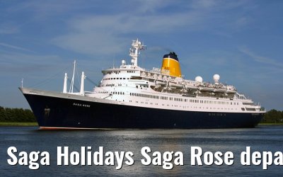 Saga Holidays Saga Rose departing Amsterdam, 25. July 2007