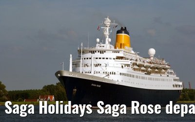 Saga Holidays Saga Rose departing Amsterdam, 25. July 2007