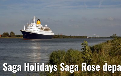 Saga Holidays Saga Rose departing Amsterdam, 25. July 2007
