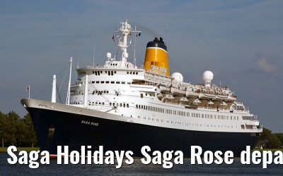 Saga Holidays Saga Rose departing Amsterdam, 25. July 2007