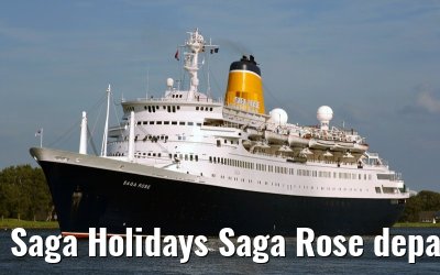 Saga Holidays Saga Rose departing Amsterdam, 25. July 2007