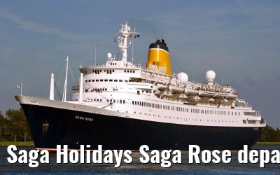 Saga Holidays Saga Rose departing Amsterdam, 25. July 2007