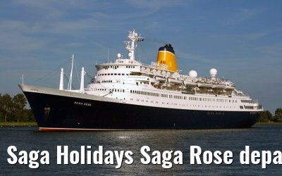 Saga Holidays Saga Rose departing Amsterdam, 25. July 2007