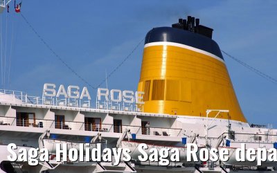 Saga Holidays Saga Rose departing Amsterdam, 25. July 2007