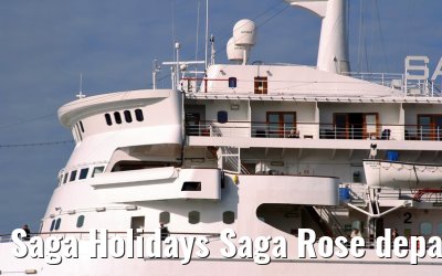Saga Holidays Saga Rose departing Amsterdam, 25. July 2007