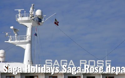 Saga Holidays Saga Rose departing Amsterdam, 25. July 2007