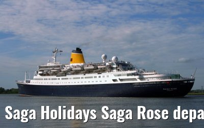 Saga Holidays Saga Rose departing Amsterdam, 25. July 2007