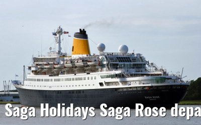Saga Holidays Saga Rose departing Amsterdam, 25. July 2007