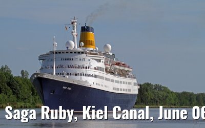 Saga Ruby, Kiel Canal, June 06, 2013